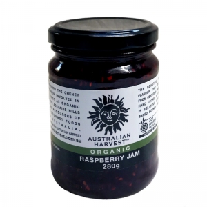 Australian Harvest Organic Raspberry Jam 280g