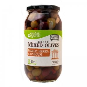 Absolute Organic Greek Mixed Olives 980g