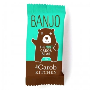 The Carob Kitchen Banjo Carob Mint Bear 15g