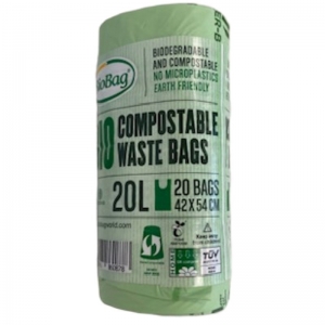 Biobag Home Compostable Bin Liners 20L (20 Pack)