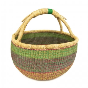 Bashiri Vegan Round Bolga Basket - Large