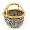 Bashiri Vegan Round Bolga Basket - Small