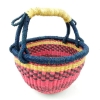 Bashiri Vegan Round Bolga Basket - Small