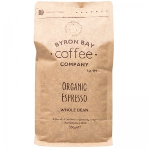 Byron Bay Coffee Co Organic Espresso 500g - Whole Beans