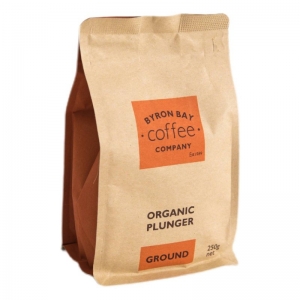 Byron Bay Coffee Co Organic Plunger 250g -  Ground