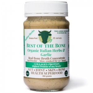 Best Of The Bone Organic Bone Broth Concentrate 390g - Italian Herbs & Garlic