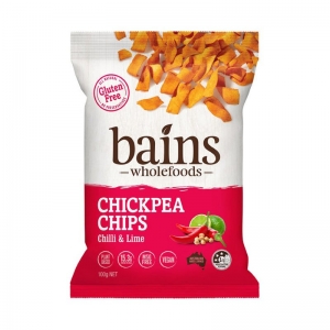 Bains Chickpea Chips 100g - Chilli & Lime