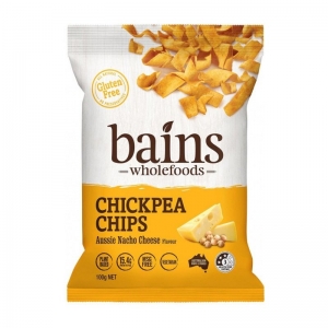 Bains Chickpea Chips 100g - Aussie Nacho Cheese