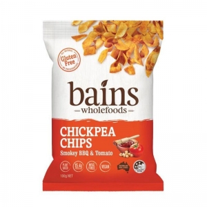 Bains Chickpea Chips 100g - Smokey BBQ & Tomato