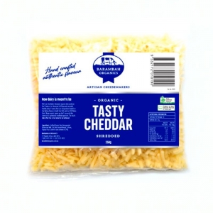 Barambah Organic Grated Cheddar Cheese 250g