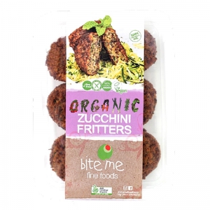 Bite Me Organic Zucchini Fritters 250g (6 Pack)