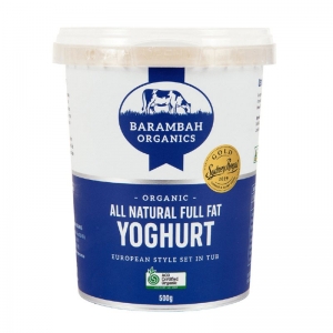 Barambah Organic All Natural Yoghurt 500g - Full Fat