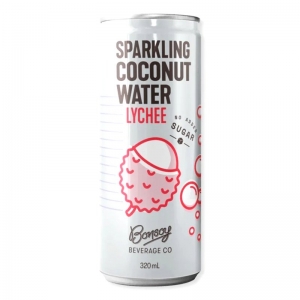 Bonsoy Sparkling Coconut Water 320ml - Lychee