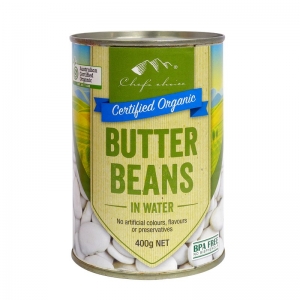 Chef's Choice Organic Butter Beans Can 400g