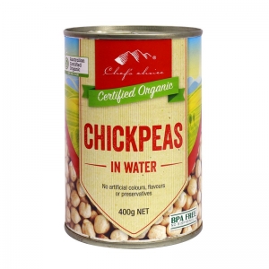Chef's Choice Organic Chickpeas Can 400g