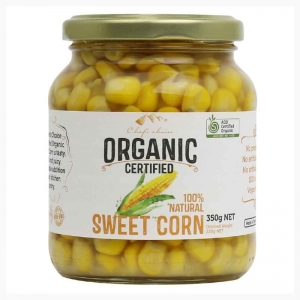Chef's Choice Organic Sweet Corn Jar 350g