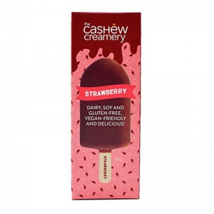 The Cashew Creamery Frozen Vegan Ice Cream Bar 50g - Strawberry