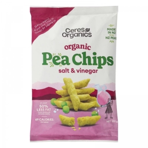 Ceres Organics Organic Pea Chips 100g - Salt & Vinegar