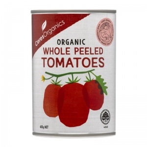 Ceres Organics Organic Whole Peeled Tomatoes Can 400g