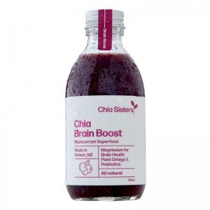 Chia Sisters Chia Brain Boost Blackcurrant Superfood 200ml