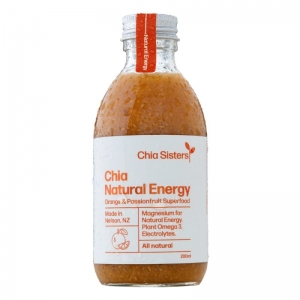 Chia Sisters Chia Natural Energy Orange & Passionfruit Superfood 200ml