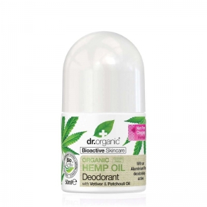 Dr Organic Roll On Deodorant 50ml - Hemp Oil