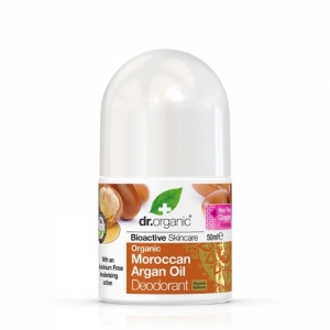 Dr Organic Roll On Deodorant 50ml - Moroccan Argan Oil