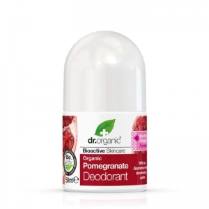 Dr Organic Roll On Deodorant 50ml - Pomegranate
