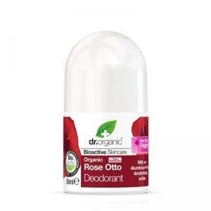 Dr Organic Roll On Deodorant 50ml - Rose Otto