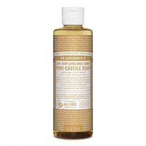 Dr Bronner's Organic Liquid Castile Soap 237ml - Sandalwood & Jasmine