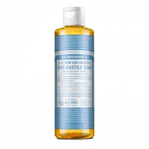 Dr Bronner's Organic Liquid Castile Soap Baby Unscented 237ml