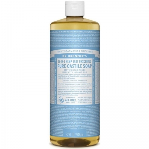 Dr Bronner's Organic Liquid Castile Soap Baby Unscented 946ml