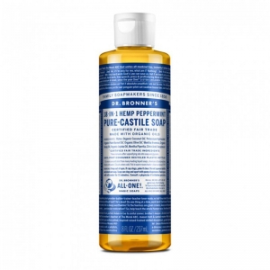 Dr Bronner's Organic Liquid Castile Soap 237ml - Peppermint