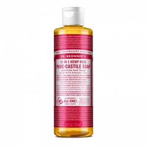 Dr Bronner's Organic Liquid Castile Soap 237ml - Rose