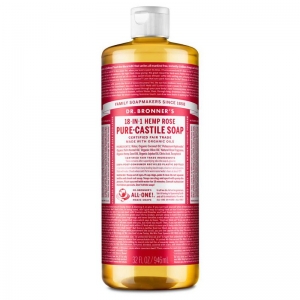 Dr Bronner's Organic Liquid Castile Soap 946ml - Rose