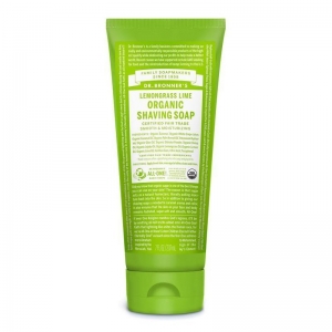 Dr Bronner's Organic Shaving Soap 208ml - Lemongrass Lime
