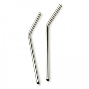 Ever Eco Stainless Steel Bent Drinking Straw Silver (Single)