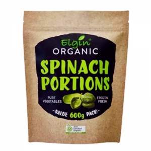 Elgin Frozen Organic Spinach Portions 600g