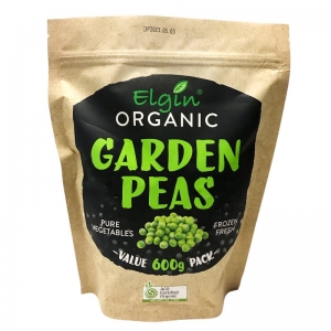 Elgin Frozen Organic Peas 600g