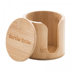 Earths Tribe Bamboo Reusable Make-up Rounds Holder