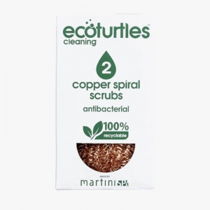 Eco Turtles Antibacterial Copper Spiral Scrubs (2 Pack)