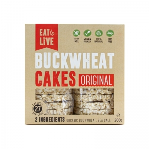 Eat To Live Organic Buckwheat Cakes Original 220g