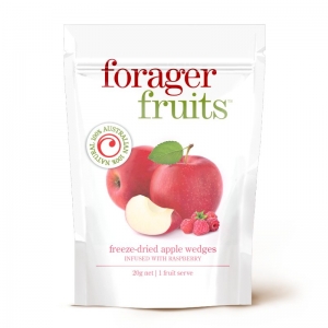 Forager Fruits Freeze-Dried Apple Wedges Infused With Raspberry 20g