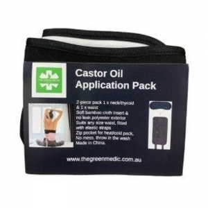 The Green Medic Castor Oil Application Pack (2 Piece)