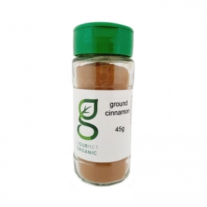 Gourmet Organic Herbs Ground Cinnamon Glass Shaker 45g
