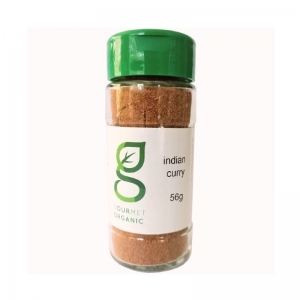 Gourmet Organic Herbs Indian Curry Powder Glass Shaker 56g