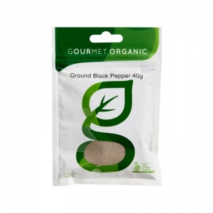 Gourmet Organic Herbs Pepper Black Ground 40g