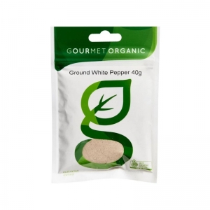 Gourmet Organic Herbs Pepper White Ground 40g