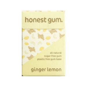 Honest Gum Natural Chewing Gum 17g (12 Pieces) - Ginger Lemon