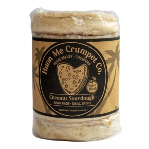 Huon Me Crumpet Co Sourdough Crumpets 6 Pack - Coconut